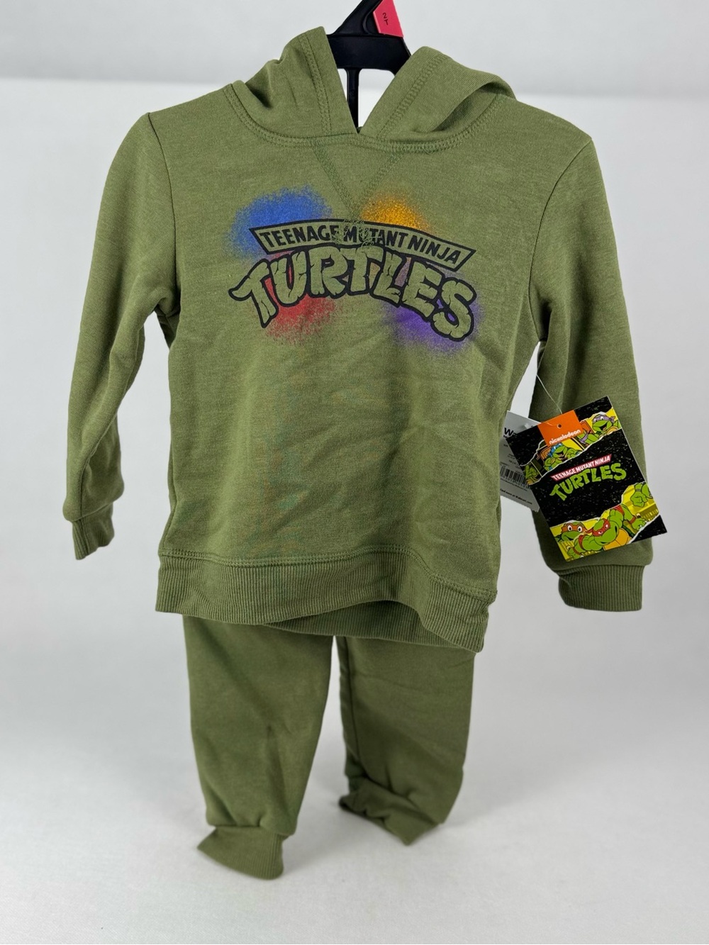 Teenage Mutant Ninja Turtles TMNT Hoodie Pants Set 2T Olive Green NWT Toddler
